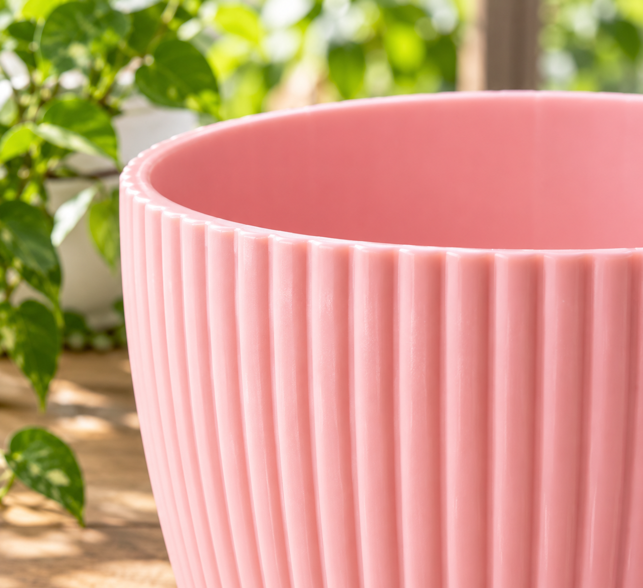 Round Flower Pots with Tray for Home & Decoration — Pack of 5 thumbnail 3